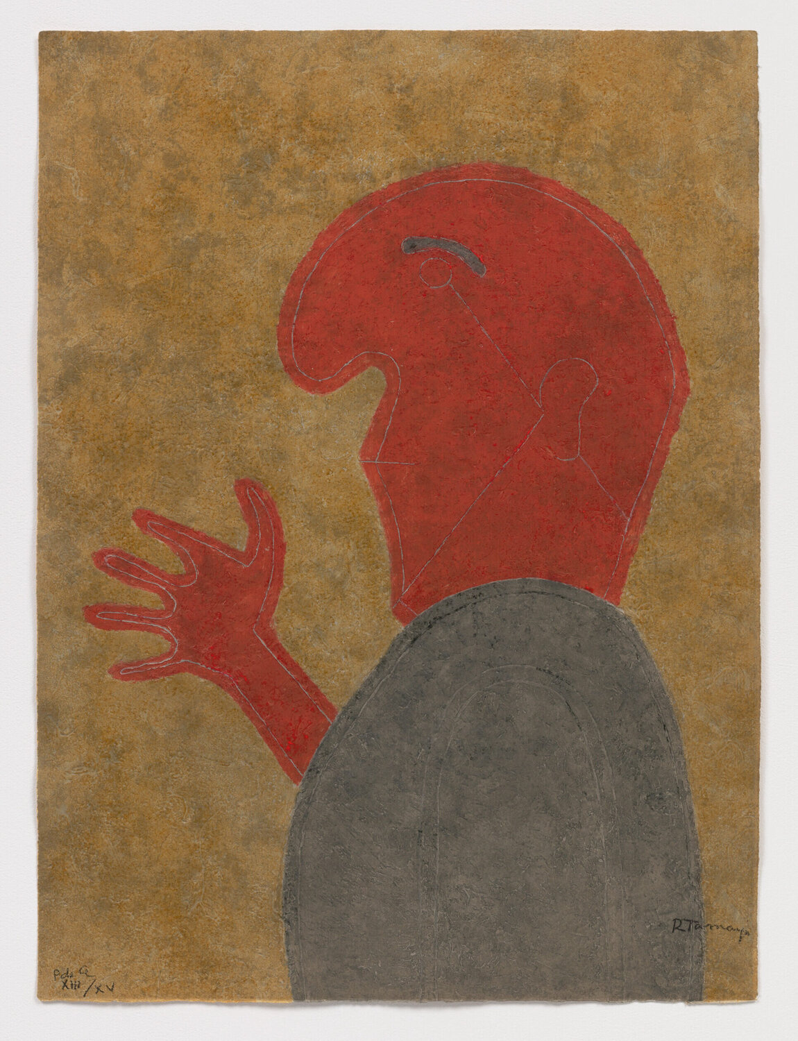 Personaje de Perfil Rufino Tamayo Druck zu verkaufen