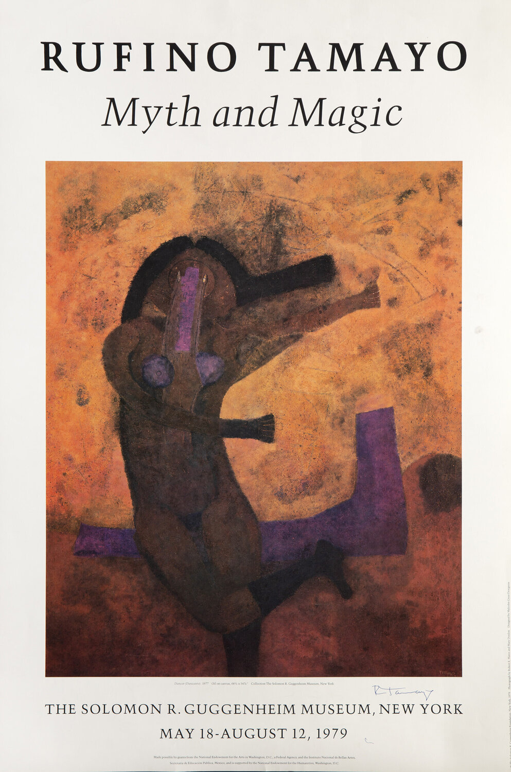 Myth and Magic Exhibition Poster Rufino Tamayo Stampa in vendita