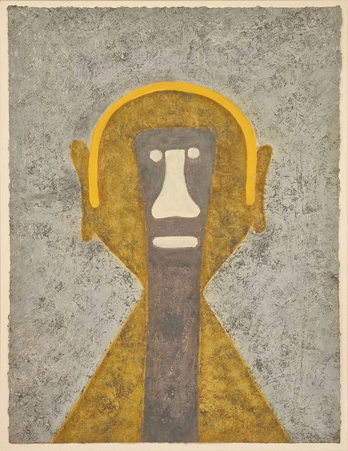 Cabeza en Amarillo Rufino Tamayo Stampa in vendita