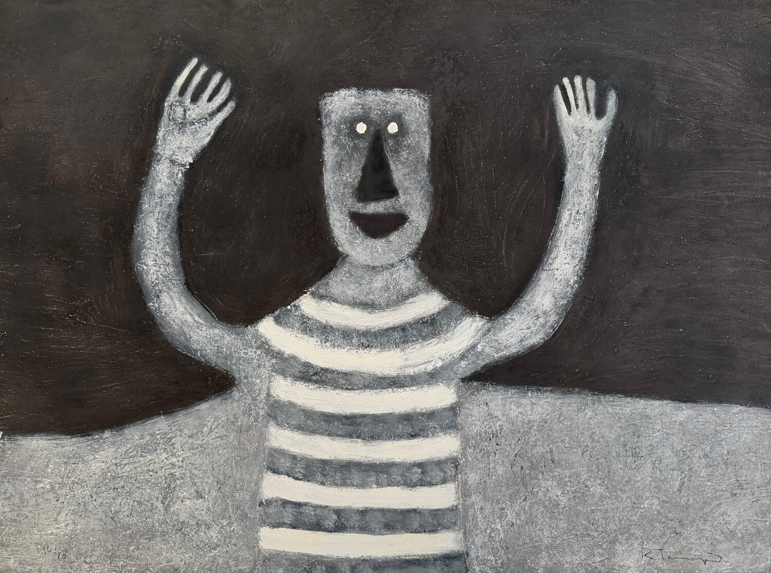 Personaje en Fondo Negro Rufino Tamayo Druck zu verkaufen