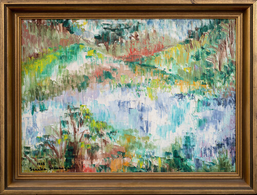 Untitled (Tropical Landscape) de Senaka Senanayake, Pintura a la venta en Singulart