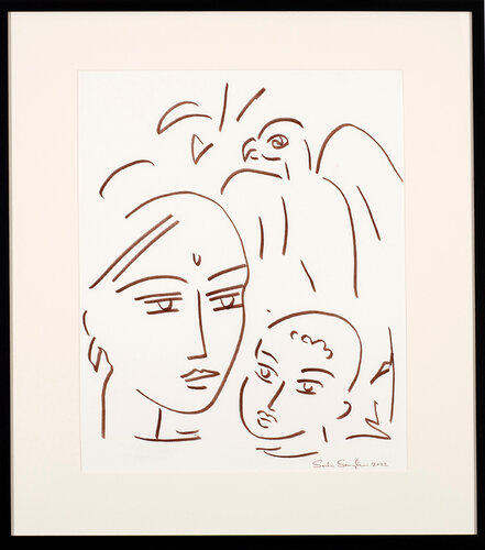 Untitled (Mother and Child) de Senaka Senanayake, Obra en papel a la venta en Singulart