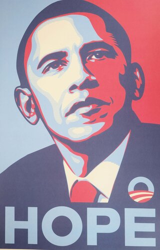 Obama, Hope van Shepard Fairey, Afdruk te koop op Singulart