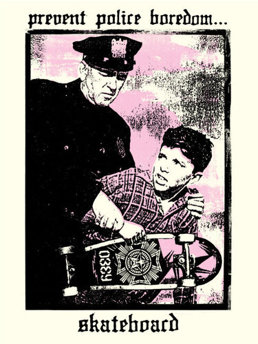 Prevent Police Boredom de Shepard Fairey, Impresión a la venta en Singulart