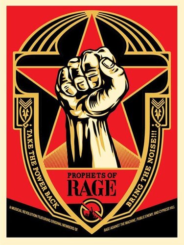 Prophets of Rage van Shepard Fairey, Afdruk te koop op Singulart