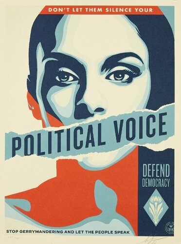 Political Voice by Shepard Fairey, Print for Sale on Singulart