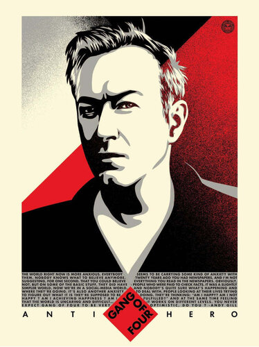 Andy Gill anti-hero van Shepard Fairey, Afdruk te koop op Singulart