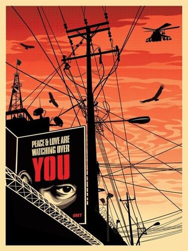 Big Brother City di Shepard Fairey, Stampa in vendita su Singulart