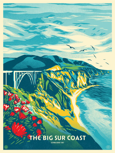 The Big Sur Coast von Shepard Fairey, Druck kaufen auf Singulart