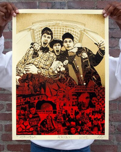 BEASTIE BOYS: Stand Together! van Shepard Fairey, Afdruk te koop op Singulart