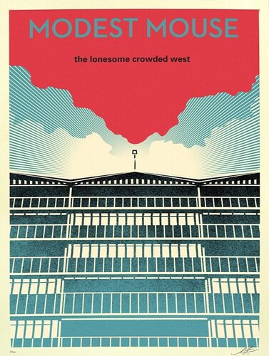 Modest Mouse "The Lonesome Crowded West" 25th anniversary Tour by Shepard Fairey, Print for Sale on Singulart