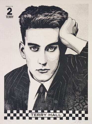Terry Hall Tribute (The Specials, Operation Ivy, Fishbone, Chalkie Davies) by Shepard Fairey, Print for Sale on Singulart