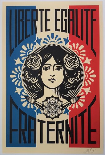 Liberte Egalite Fraternite von Shepard Fairey, Druck kaufen auf Singulart