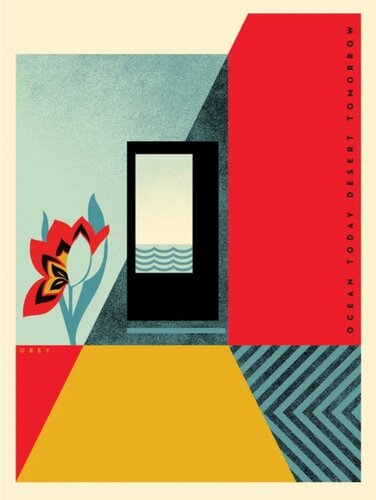 Ocean Today Desert Tomorrow von Shepard Fairey, Druck kaufen auf Singulart