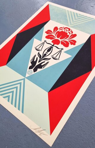 Cultivate Justice (Blue) von Shepard Fairey, Druck kaufen auf Singulart