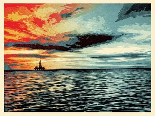 Sunset As The Fall Approaches von Shepard Fairey, Druck kaufen auf Singulart