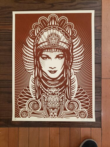 Peace Goddess di Shepard Fairey, Stampa in vendita su Singulart