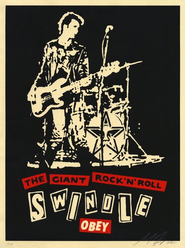 Giant Rock N' Roll van Shepard Fairey, Afdruk te koop op Singulart