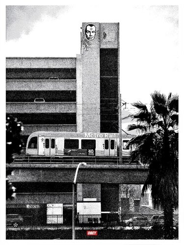 Covert to Overt: Big brother (Silver) van Shepard Fairey, Afdruk te koop op Singulart