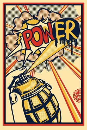 Power van Shepard Fairey, Afdruk te koop op Singulart