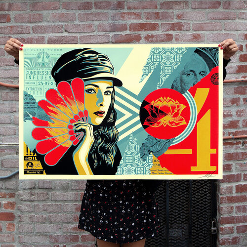 FAN THE FLAMES par Shepard Fairey, Édition en vente sur Singulart
