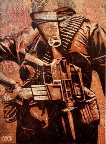 DUALITY OF HUMANITY 3 par Shepard Fairey, Autres supports en vente sur Singulart