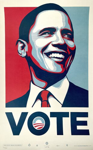 VOTE (Limited Edition) van Shepard Fairey, Afdruk te koop op Singulart