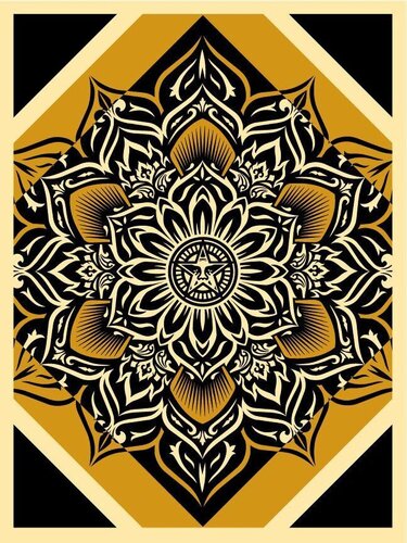 Lotus Diamond Gold van Shepard Fairey, Afdruk te koop op Singulart