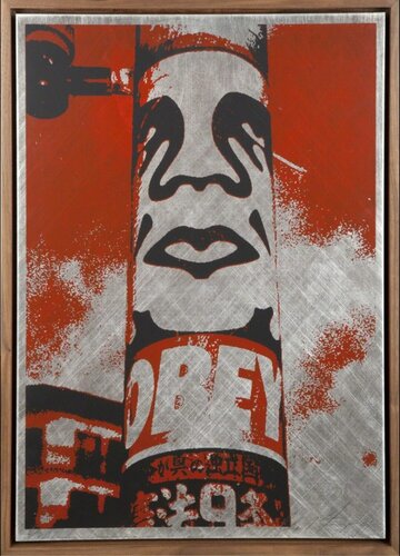 Obey Pole (HPM) van Shepard Fairey, Afdruk te koop op Singulart