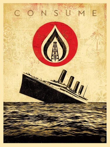 Unsinkable Consumption van Shepard Fairey, Afdruk te koop op Singulart