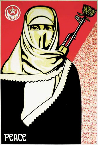 Revolutionary Muslim Woman van Shepard Fairey, Afdruk te koop op Singulart