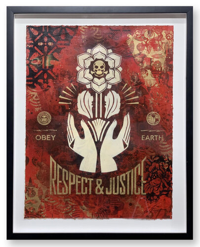 Respect and Justice Study van Shepard Fairey, Andere media te koop op Singulart