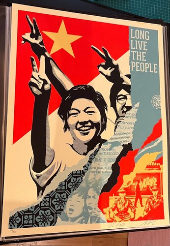 Long Live The People van Shepard Fairey, Afdruk te koop op Singulart