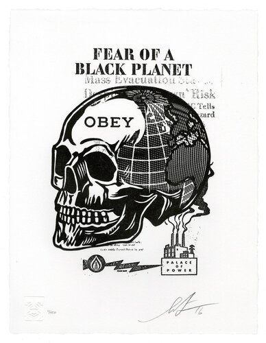 Fear of a Black Planet van Shepard Fairey, Afdruk te koop op Singulart