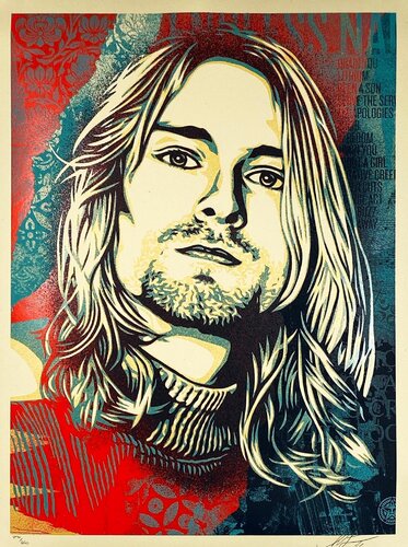 Kurt Cobain: Endless Nameless di Shepard Fairey, Stampa in vendita su Singulart