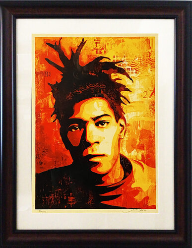 Basquiat Canvas' di Shepard Fairey, Stampa in vendita su Singulart