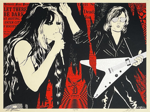 Let There be Dark' (w/ Niagara) **ON SALE** van Shepard Fairey, Afdruk te koop op Singulart