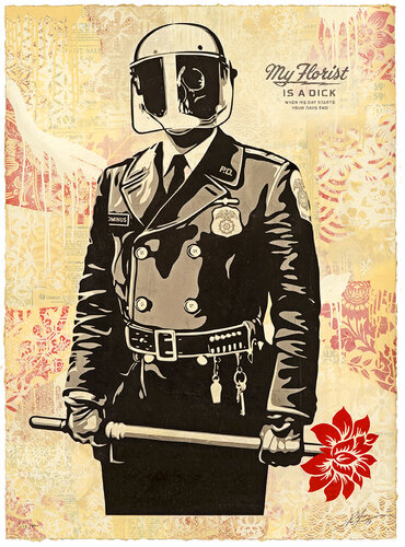 My Florist is a Dick van Shepard Fairey, Werk op papier te koop op Singulart