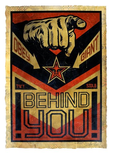 Behind You HPM 6/10 van Shepard Fairey, Andere media te koop op Singulart
