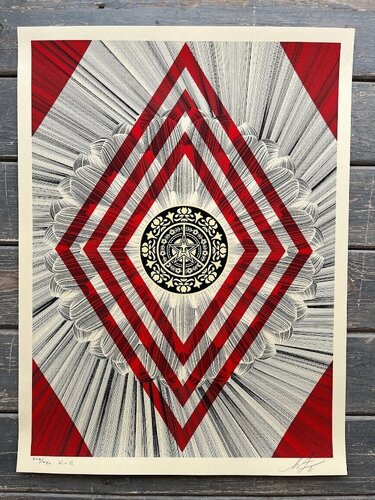 Obey K&S Flower Diamond van Shepard Fairey, Afdruk te koop op Singulart