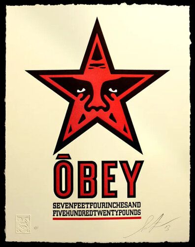 Star Letterpress van Shepard Fairey, Afdruk te koop op Singulart