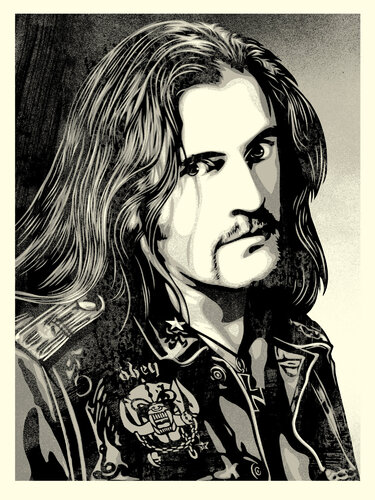 Lemmy Damaged Case (Motörhead) van Shepard Fairey, Afdruk te koop op Singulart