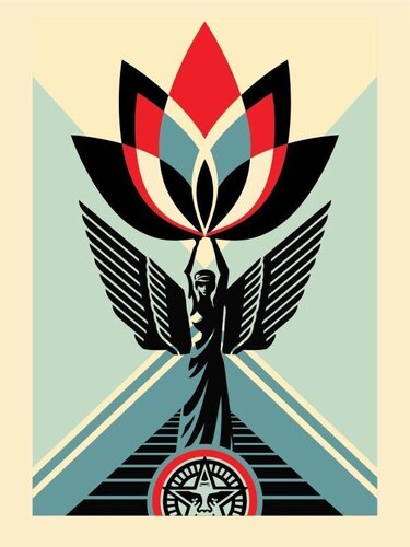 Lotus Angel van Shepard Fairey, Afdruk te koop op Singulart