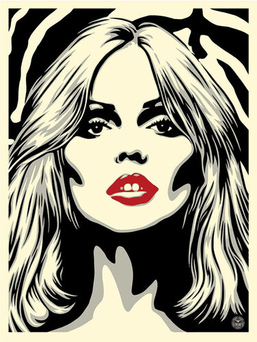 Debbie Harry Zebra Skin/Blondie Hoodie and Bundle! van Shepard Fairey, Afdruk te koop op Singulart