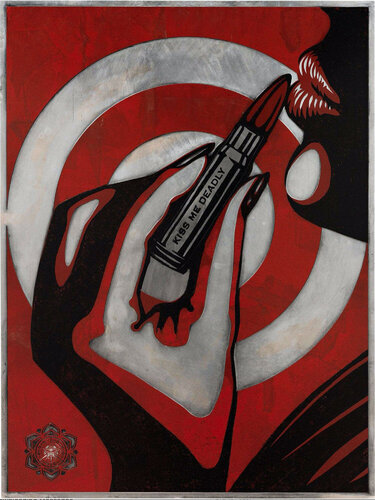 Kiss Me Deadly van Shepard Fairey, Afdruk te koop op Singulart