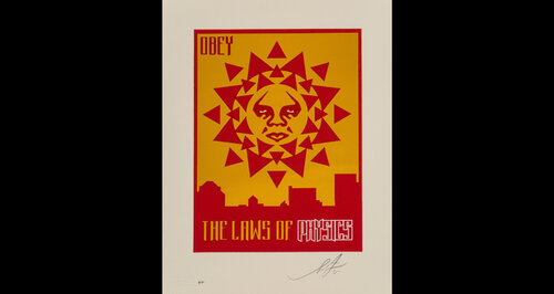 Laws of Physics AP Letterpress van Shepard Fairey, Afdruk te koop op Singulart