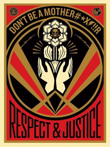 Don't be a MFR van Shepard Fairey, Afdruk te koop op Singulart