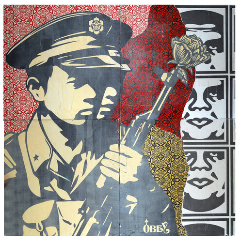 Chinese Soldiers van Shepard Fairey, Werk op papier te koop op Singulart