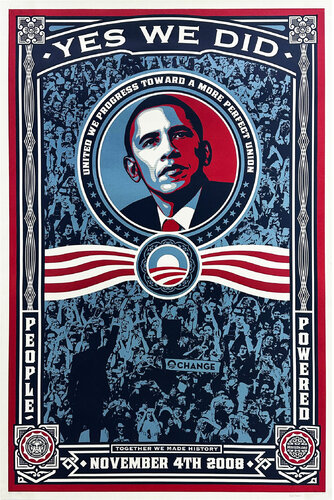 Yes We Did!' van Shepard Fairey, Afdruk te koop op Singulart