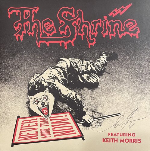 Shepard Fairey "The Shrine" 7 inch Signed Vinyl Project Keith Morris van Shepard Fairey, Afdruk te koop op Singulart